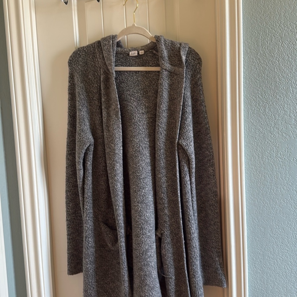 Gap blue gray long sweater